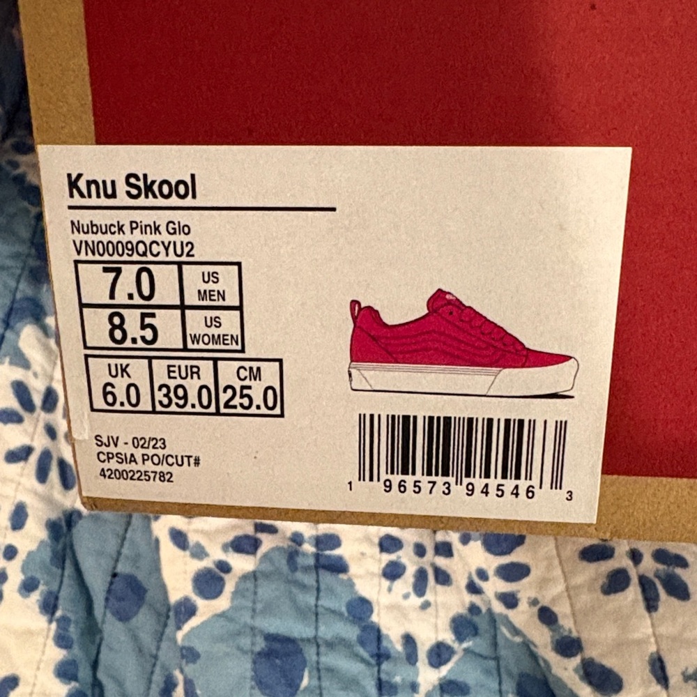 Vans Women's Vibrant Pink Sneakers - Picture 4 of 5